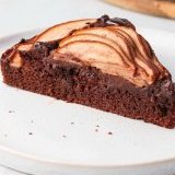 Chocolate pear tart (gluten-free, lactose-free)
